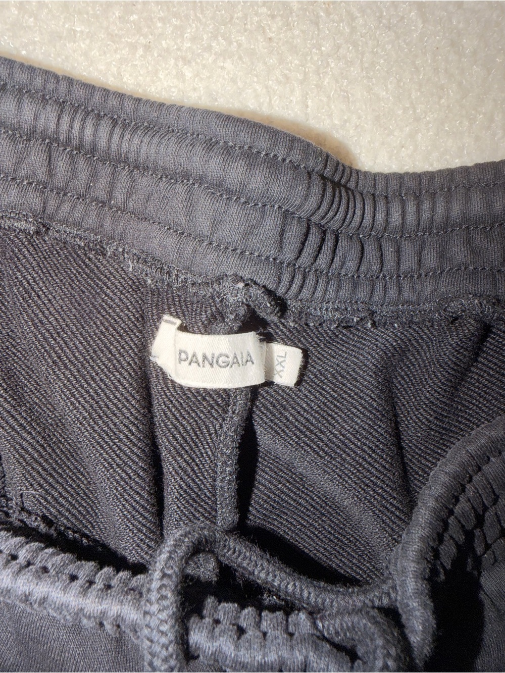 Pangaia Black Women's Athletic Drawstring Shorts - Picture 3 of 3
